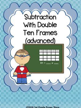 Double Ten Frame - Subtraction (Advanced) | Ten frame, Subtraction, Elementary math