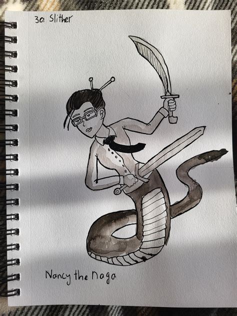 Inktober 30 Slither By Captainphlenbotinum On Deviantart