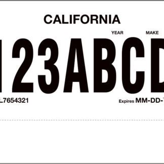 Poliprint Single Perf Temporary License Plate Paper | BPI Custom Printing