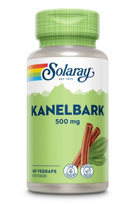 Solaray KanelBark 500 Mg 60 Kapsler Helseogkost No