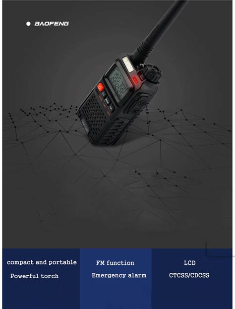 Baofeng Uv 3r Plus Interphone Two 2 Way Radio Portable Mini Walkie