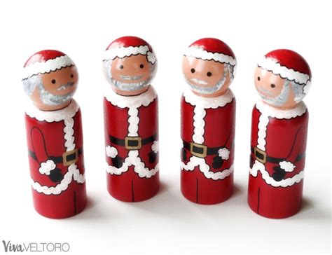 Christmas Ornament Wooden Peg Dolls! - Viva Veltoro