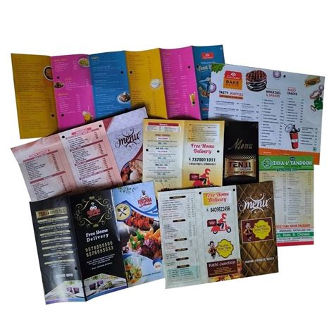 Restaurant Menu Printing Service At Rs 1 3 Piece In Patna Id