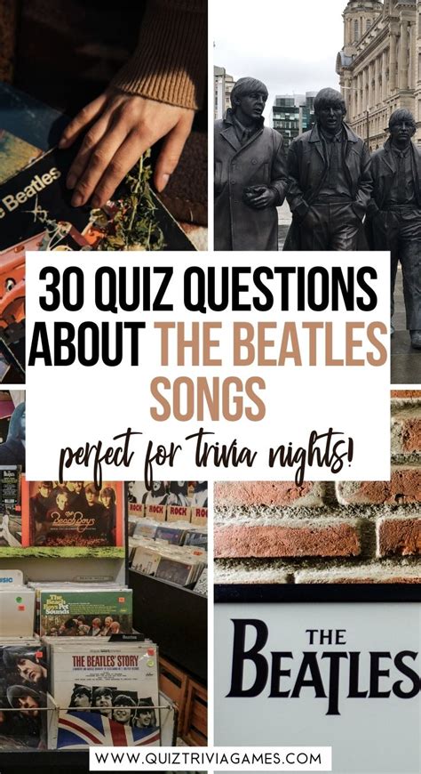 The Beatles Lyrics Quiz: 30 Questions & Answers - Quiz Trivia Games