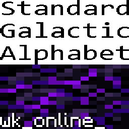 Standard Galactic Alphabet Font Minecraft Resource Pack