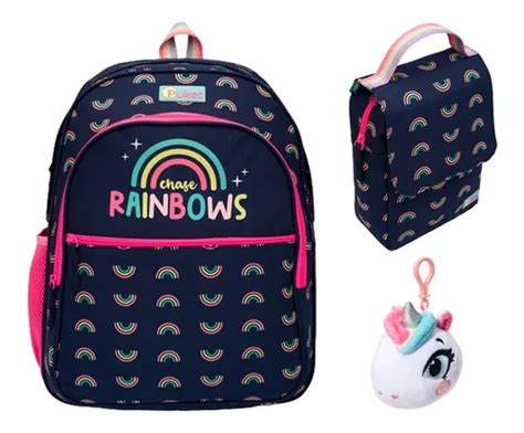 Kit De Mochila Y Lonchera Puket Rainbow Mercadolibre