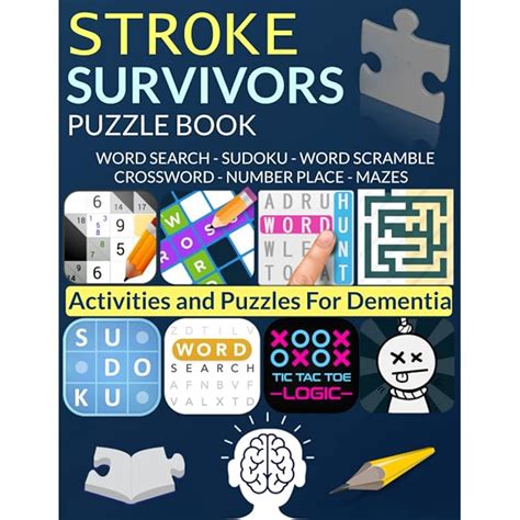 Buy Stroke Survivors Puzzle Book Activities And Puzzles For Dementia