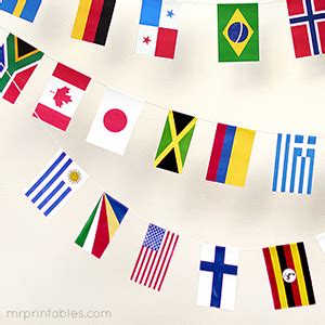 Printable World Flags - Mr Printables - Worksheets Library