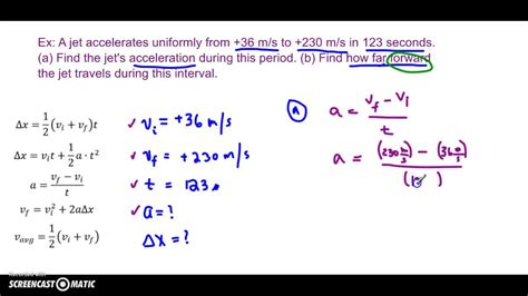 Examples Of Uniformly Accelerated Motion Equations - Tessshebaylo