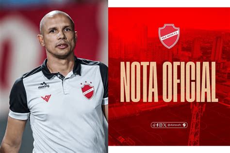 Vila Nova anuncia a recisão de contrato o técnico Higo Magalhães