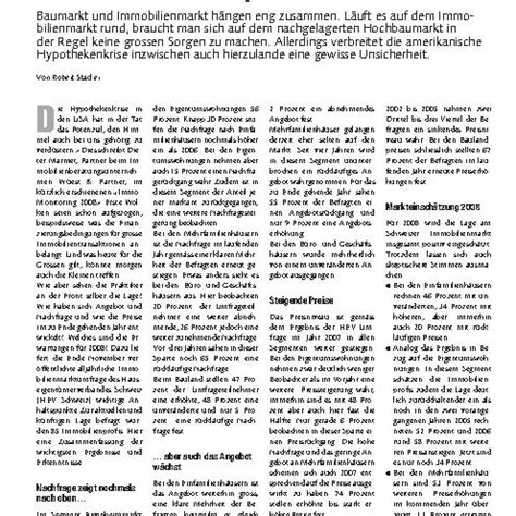 Immobilienmarkt: Wie Profis die Lage einschätzen | Baublatt