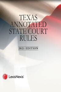 Texas Annotated Court Rules State Court Rules Texas Annotated Federal