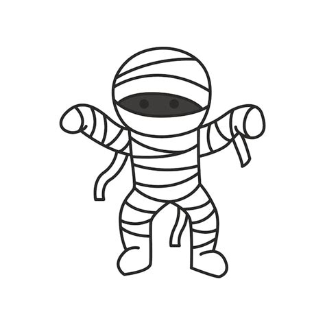 Premium Vector Cute Hand Drawn Doodle Of Mummy Vector Illustration