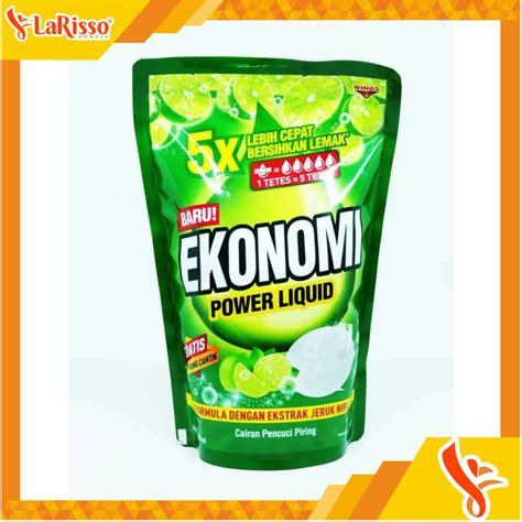 Jual Ekonomi Power Liquid Sabun Cuci Piring Ml Pouch All Varian