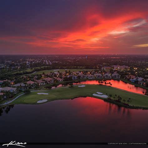 Beautiful Golf Courses Sunset