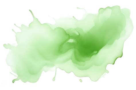 Green Watercolor Shape Illustration Vector Green Green Splash