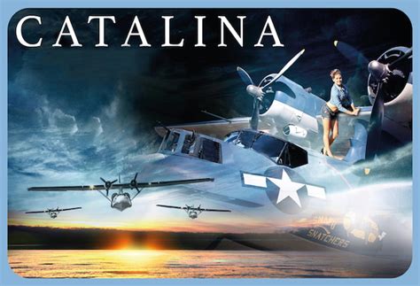 Av0012 Catalina Pby 5 Vintage Metal Poster Metal Sign