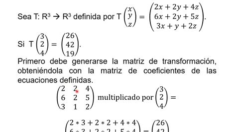 Transformaciones Lineales YouTube