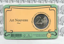 Belgi Euromunt Cc E Art Nouveau In Coincard Franse Versie