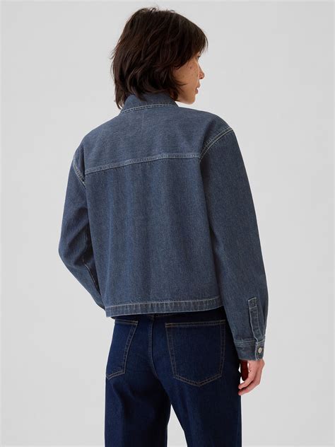 Cropped Denim Jacket Gap