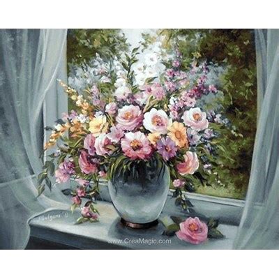 Kit Broderie Diamant 3d Window Bouquet WD006 De Wizardi