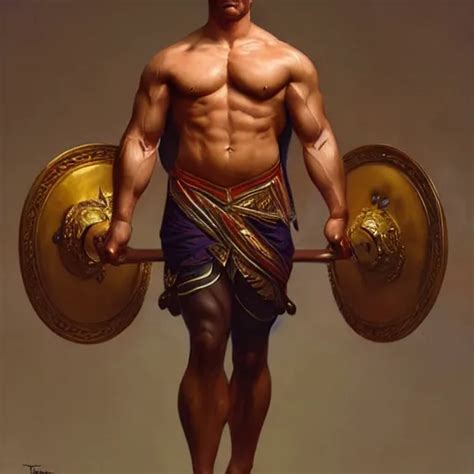 The Ultimate Peruvian Gigachad Muscular Man Oil On Stable Diffusion