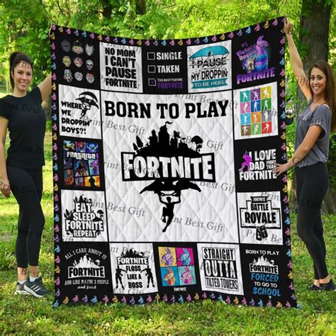 Fortnite Poster Version 3d Quilt Blanket Metal Pigeon