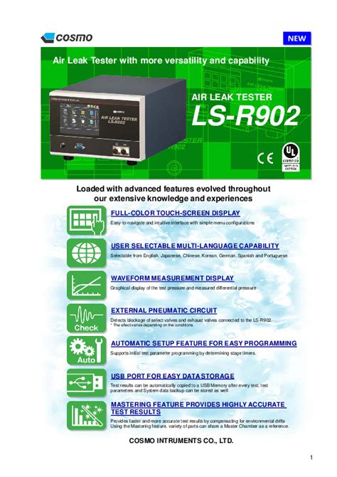 Air Leak Air Leak Test Air Leak Tester Leak Testers Ls R