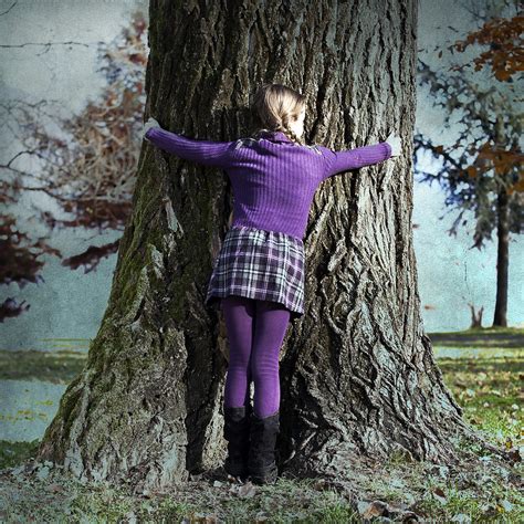 Girl Hugging Tree Trunk Photograph By Joana Kruse Fine Art America