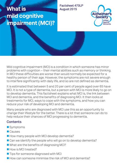 Pdf What Is Mild Cognitive Impairment Mci What Is Mild Cognitive