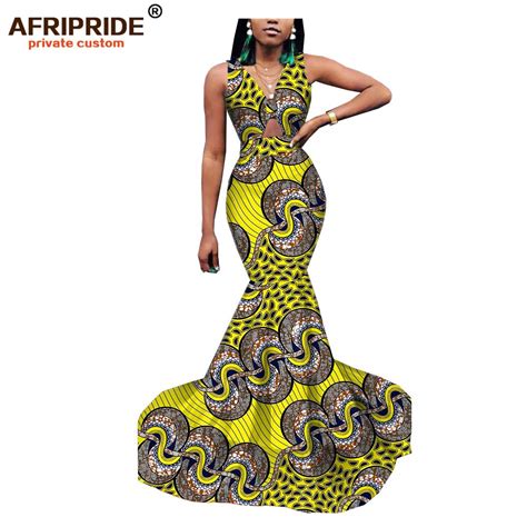 Afripride African Print Elegant Dress For Women Tailor Made Sleeveless