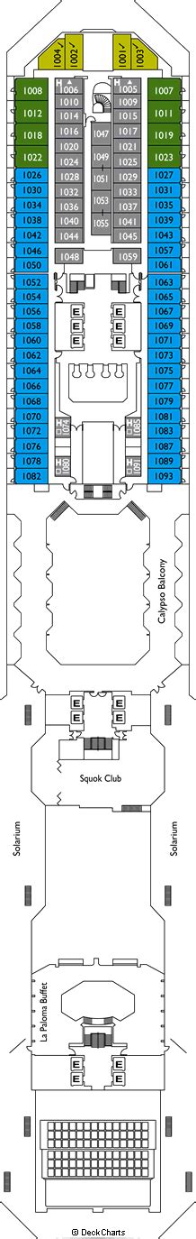 Costa Pacifica Deck Plans: Ship Layout, Staterooms & Map - Cruise Critic