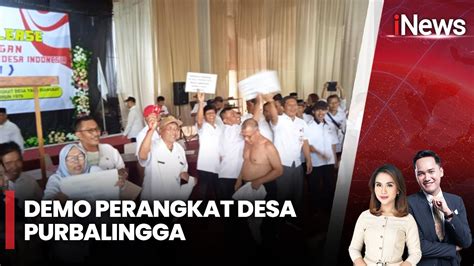 Ratusan Perangkat Desa Di Purbalingga Demo Tuntut Kejelasan Batas Usia