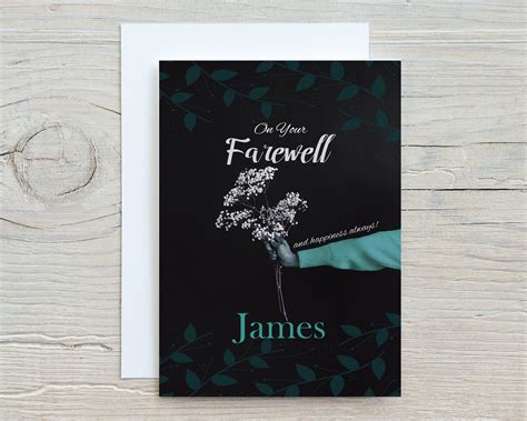 Personalised Farewell Card For Colleague Or Co Worker Leaving Etsy