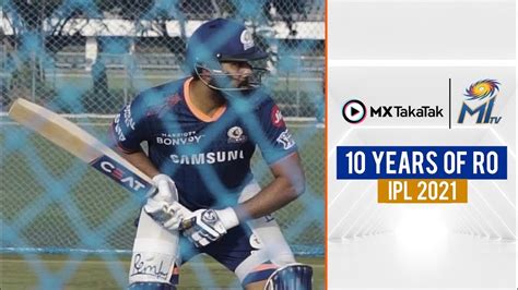 10 years of Rohit Sharma in Mumbai Indians रहत शरम क टम म हए सल YouTube