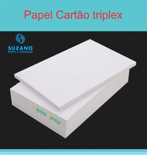 Papel Cart O Triplex Gr Form A Folhas R Em Mercado Livre