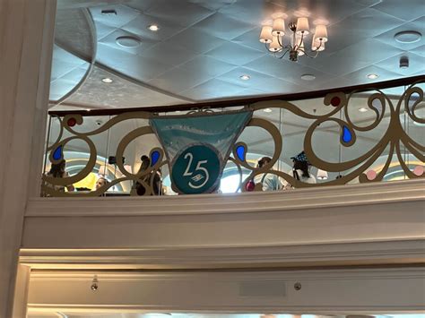 Photos New Disney Cruise Line Silver Anniversary At Sea Decorations Aboard The Disney Wish