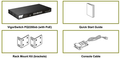 DrayTek PQ2200xb VigorSwitch L2 Managed Switch User Guide