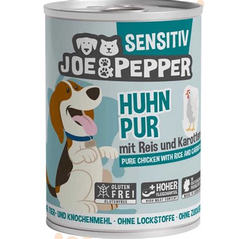 Joe Pepper Sensitiv Huhn Pur Mit Reis Und Karotten F R Hunde