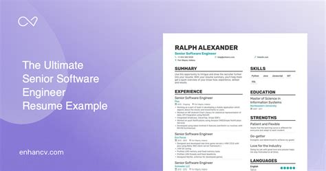 Senior Software Engineer Resume Examples Guide For