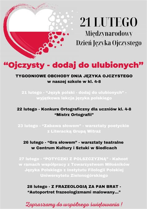 Międzynarodowy Dzień Języka Ojczystego program obchodów Zespół