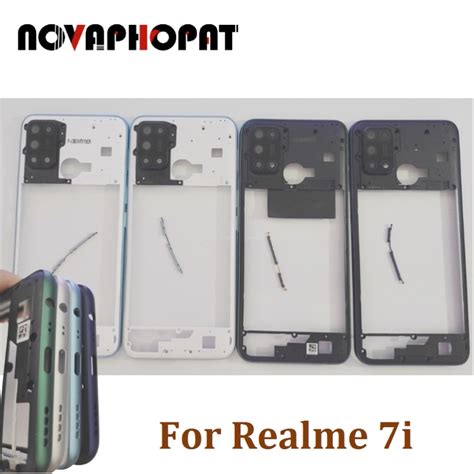 Novaphopat For Realme C17 Realme 7i Middle Frame Bezel Housing Case