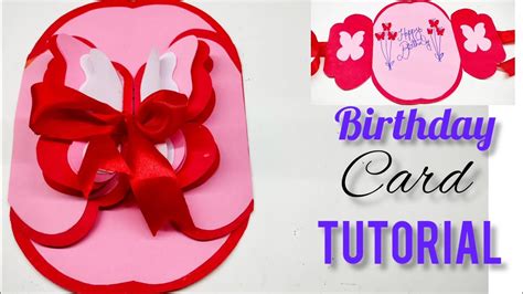 How To Make Birthday Card Handmade Easy Card Tutorial Youtube