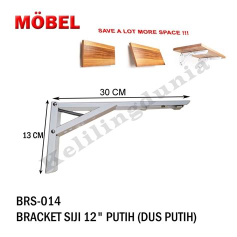 Jual Siku Rak Penyangga Meja Lipat Dinding Bracket Foldable White