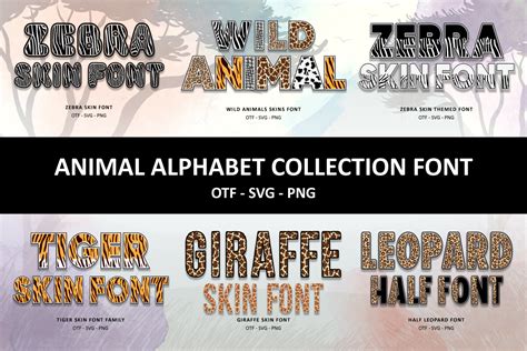 Animal Alphabet Collection Font by Font Craft Studio · Creative Fabrica