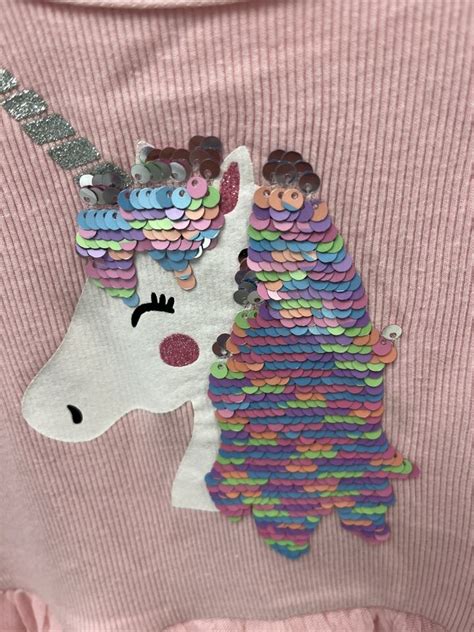 Girls Pink Wonder Nation Unicorn Dress Size M 7 8 EBay