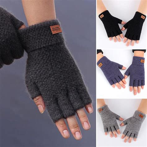 Winter Fingerless Gloves For Men