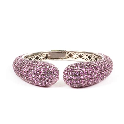 Pink Sapphire Bangle - House of Kahn Estate Jewelers