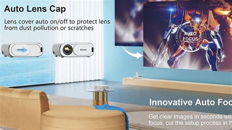 Projector With WiFi 6 And Bluetooth Jimveo 500 ANSI Native 1080P