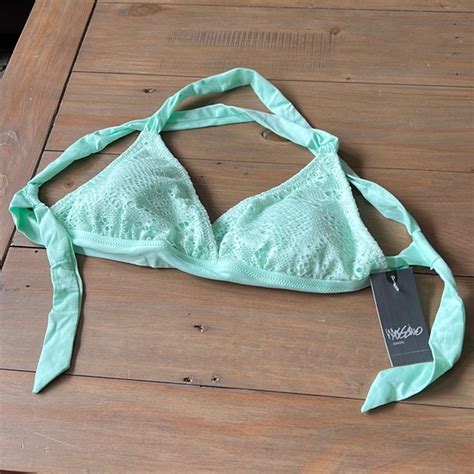 Mossimo Supply Co Swim Nwt Mossimo Sea Green Crochet Bikini Top